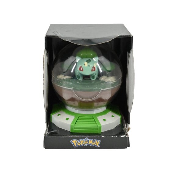 Pokemon Other - NEW IN BOX POKEMON BULBASAUR 5 In LED Light up Illuminated Terrarium Plastic '21
